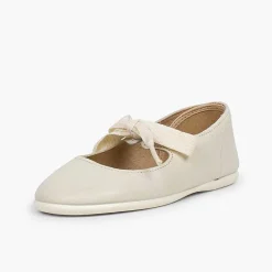 Pisamonas Mary Janes>Angel-Style Leather Mary Janes
