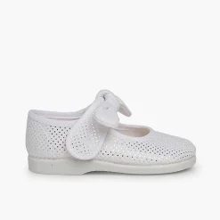 Pisamonas Mary Janes>Angel-Style Mary Janes With Shiny Microdots