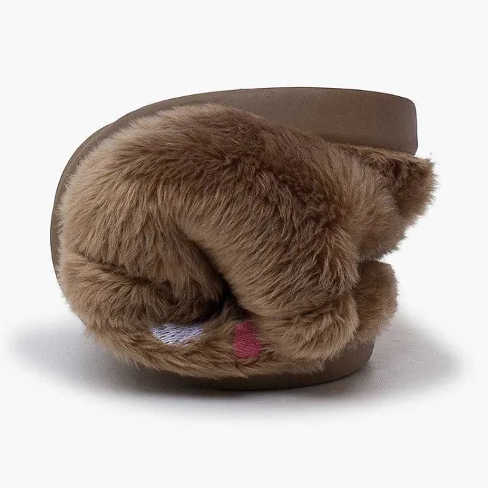 Pisamonas Slippers>Animal Teddy Fabric Slippers