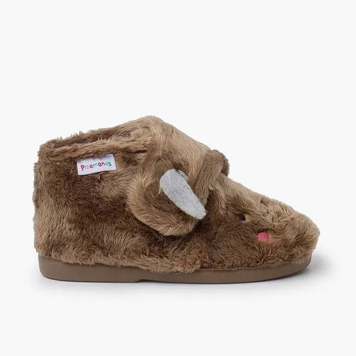 Pisamonas Slippers>Animal Teddy Fabric Slippers