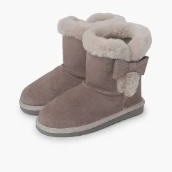 Pisamonas Boots>Australian Style Boot Side Bow Colour Sand
