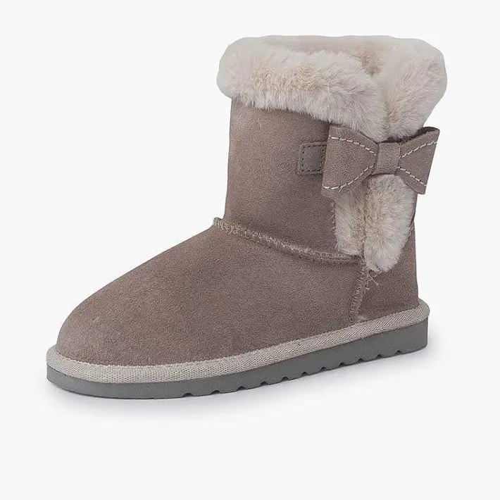 Pisamonas Boots>Australian Style Boot Side Bow Colour Sand
