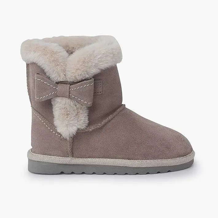 Pisamonas Boots>Australian Style Boot Side Bow Colour Sand