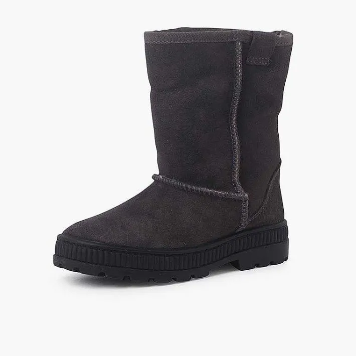 Pisamonas Boots>Australian Style Boot With Wide Sole And Sheepskin