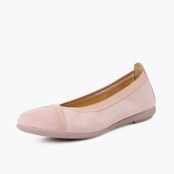 Pisamonas Ballet Pumps And Flats>Backstitch Ballet Flats With Crossed Elastic