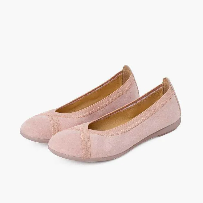 Pisamonas Ballet Pumps And Flats>Backstitch Ballet Flats With Crossed Elastic