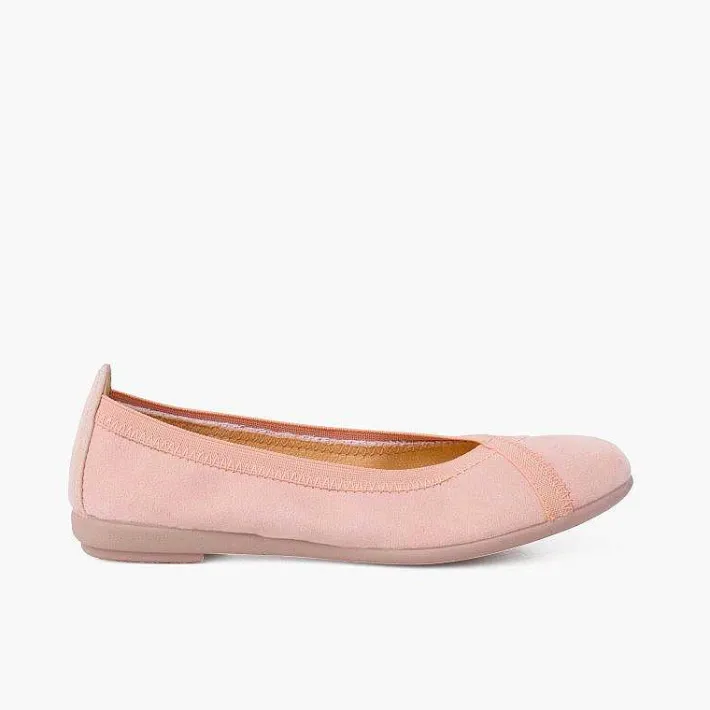 Pisamonas Ballet Pumps And Flats>Backstitch Ballet Flats With Crossed Elastic