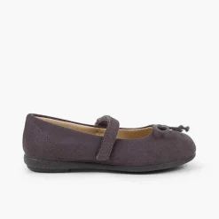 Pisamonas Ballet Pumps And Flats>Ballet Flats With Loop Fasteners And Mary Jane-Style Bow