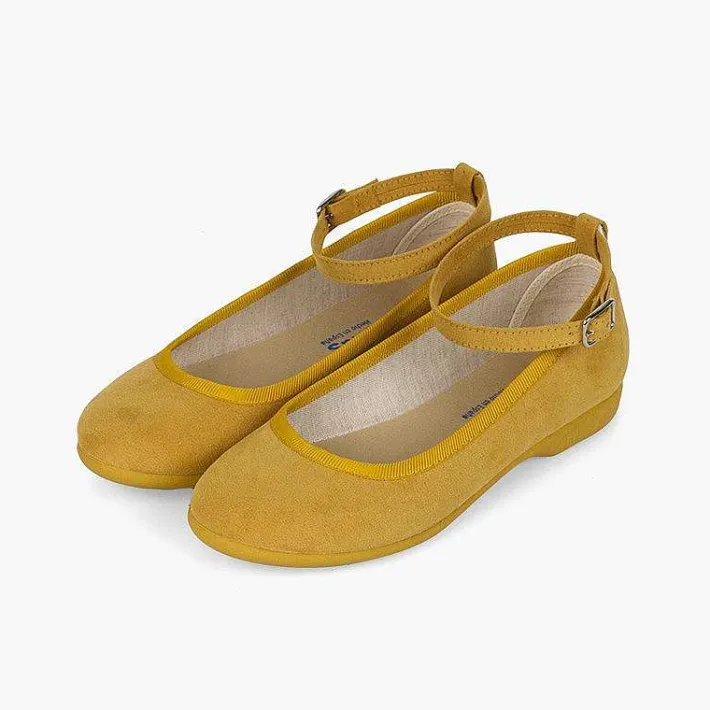 Pisamonas Ballet Pumps And Flats>Ballet Pumps Satin Bow Anklet Strap