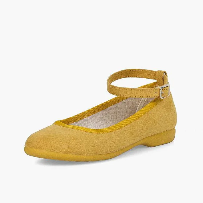 Pisamonas Ballet Pumps And Flats>Ballet Pumps Satin Bow Anklet Strap