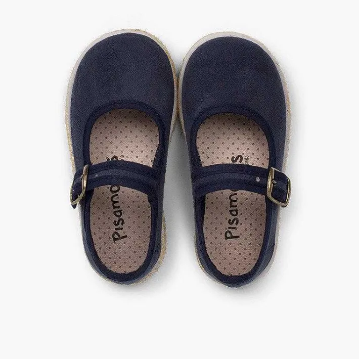 Pisamonas Mary Janes>Bamara And Jute Mary Janes With Buckle