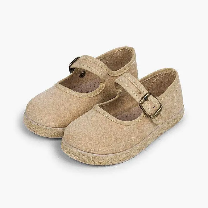 Pisamonas Mary Janes>Bamara And Jute Mary Janes With Buckle