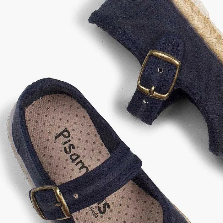 Pisamonas Mary Janes>Bamara And Jute Mary Janes With Buckle