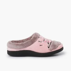 Pisamonas Slippers>Bicolour House Clogs Cat Colour Pink