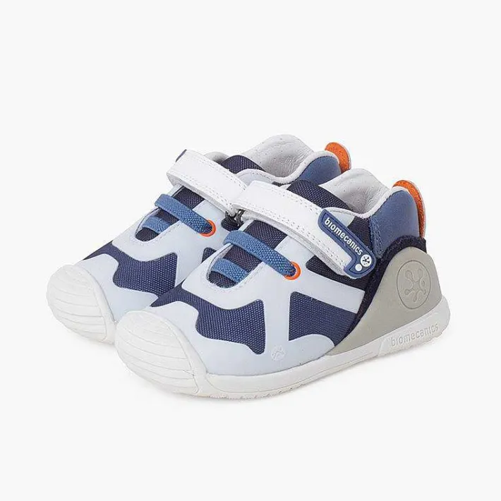 Pisamonas Trainers>Biogateo Grid Trainers Colour Blue And White