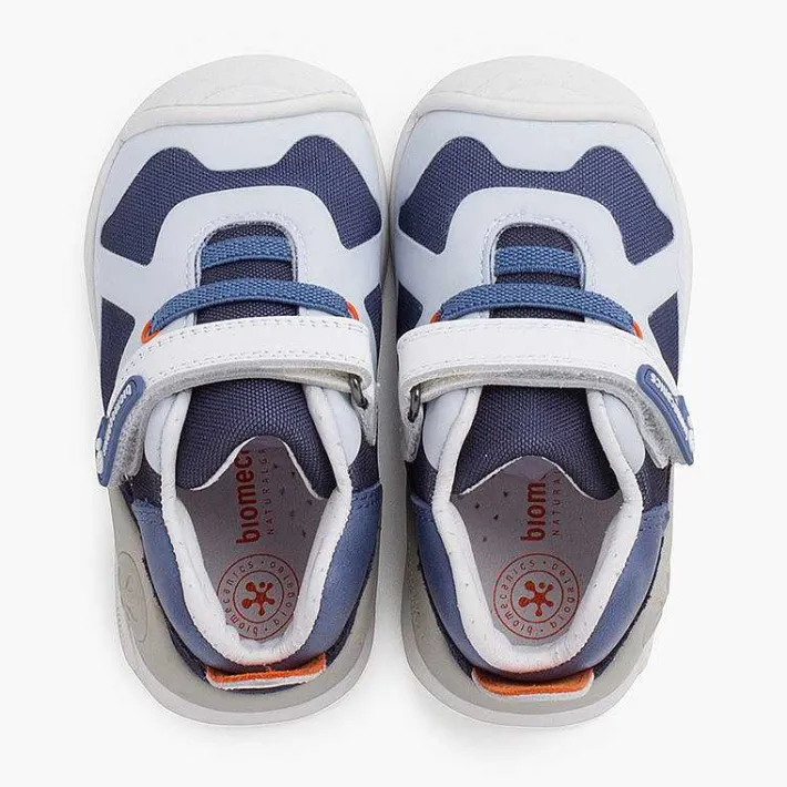 Pisamonas Trainers>Biogateo Grid Trainers Colour Blue And White