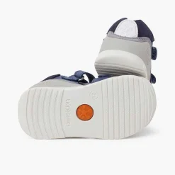 Pisamonas Sandals>Biogateo Sandals With Double Riptape And Toe Cap Colour Blue
