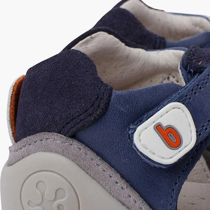 Pisamonas Sandals>Biogateo Sandals With Double Riptape And Toe Cap Colour Blue