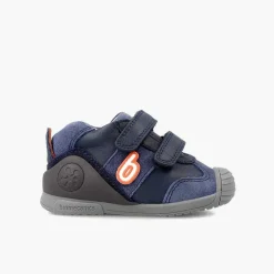 Pisamonas Trainers>Biogateo Sport Hook-And-Loop Trainers Colour Navy Blue