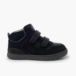 Pisamonas School Shoes>Biomecanics Boots Double Hook-And-Loop Closure Colour Navy Blue