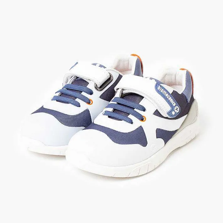 Pisamonas Trainers>Biomecanics Children'S Grid Trainers Colour Blue And White