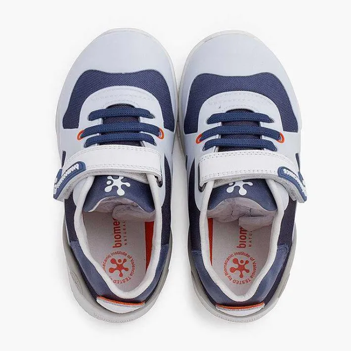 Pisamonas Trainers>Biomecanics Children'S Grid Trainers Colour Blue And White