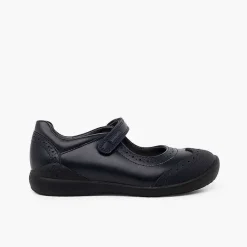 Pisamonas School Shoes>Biomecanics Girl'S School Shoes With Chopped Colour Navy Blue