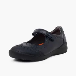 Pisamonas School Shoes>Biomecanics Girl'S School Shoes With Chopped Colour Navy Blue