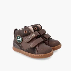 Pisamonas Boots>Biomecanics Leather Trainers With Hook-And-Loop Fastener Colour Brown