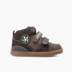 Pisamonas Boots>Biomecanics Leather Trainers With Hook-And-Loop Fastener Colour Brown