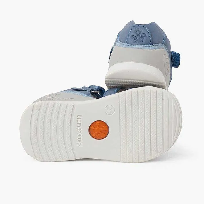 Pisamonas Sandals>Biomecanics Sandals With Boat And Riptape Closure Colour Indigo Blue
