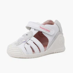 Pisamonas Sandals>Biomecanics Seahorse Rubber Toe Sandals Colour White
