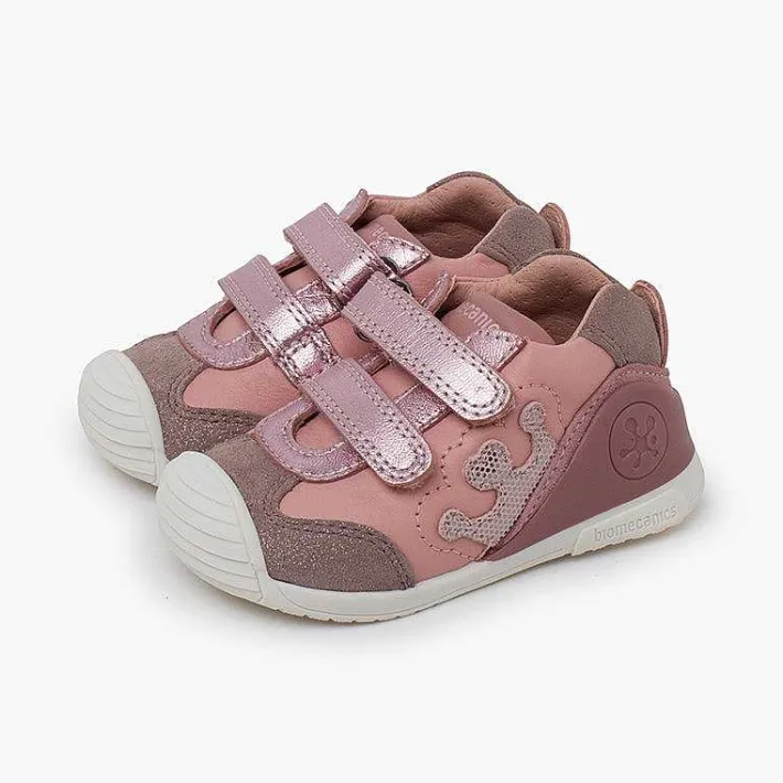 Pisamonas Trainers>Biomecanics Sneakers Double Hook-And-Loop Closure Crown Colour Pink