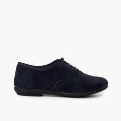 Pisamonas Brogues And Bluchers>Blucher Shoes Girl And Woman Suede