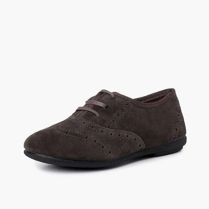 Pisamonas Brogues And Bluchers>Blucher Shoes Girl And Woman Suede