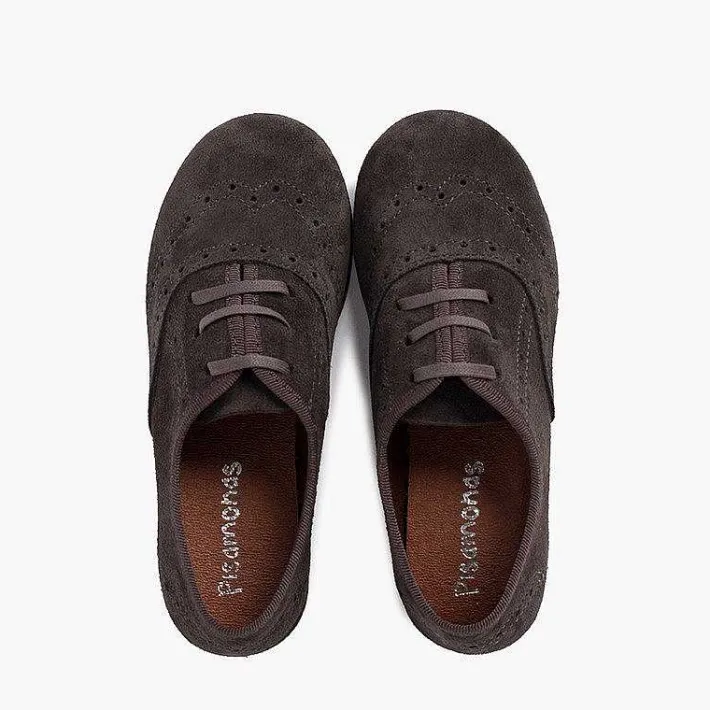 Pisamonas Brogues And Bluchers>Blucher Shoes Girl And Woman Suede