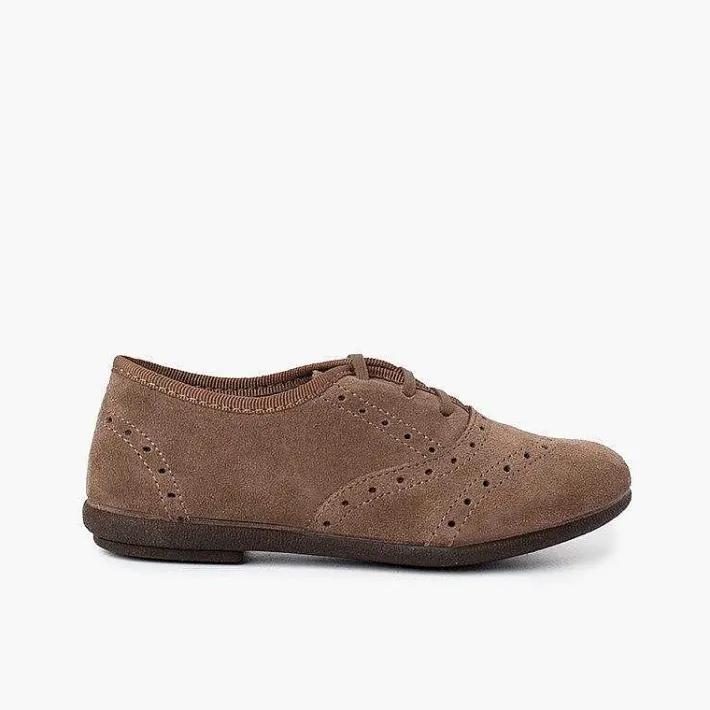 Pisamonas Brogues And Bluchers>Blucher Shoes Girl And Woman Suede