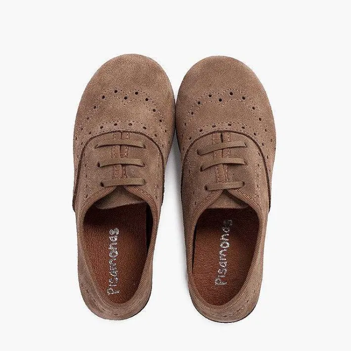 Pisamonas Brogues And Bluchers>Blucher Shoes Girl And Woman Suede