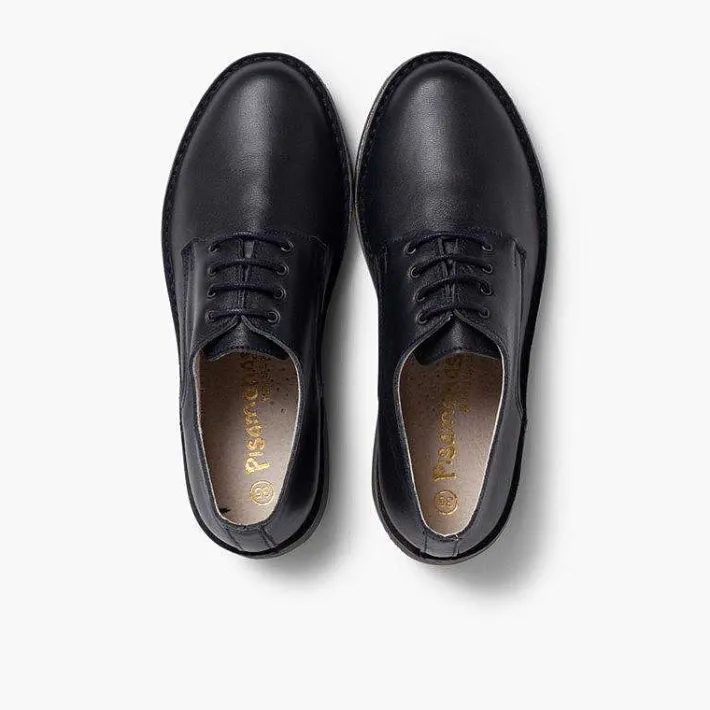 Pisamonas Brogues And Bluchers>Blucher-Style Children'S Leather Shoes