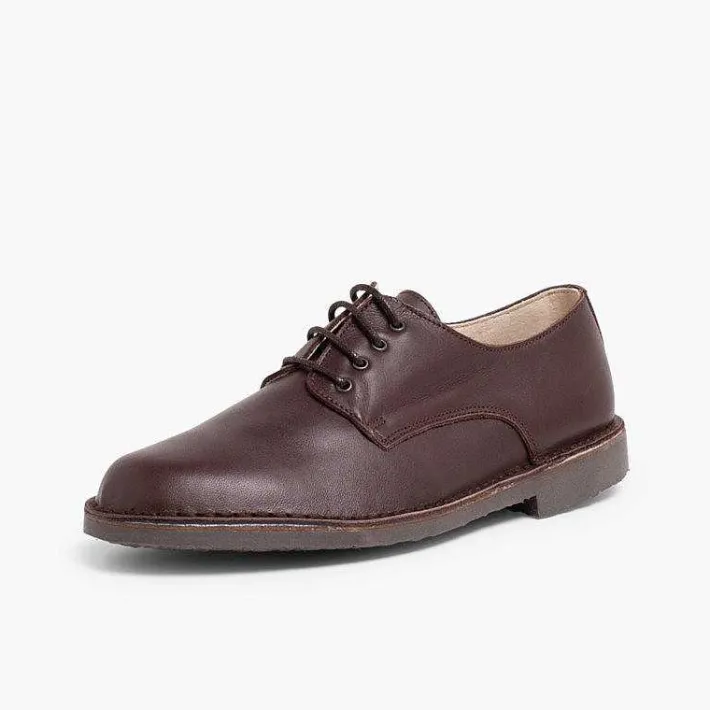Pisamonas Brogues And Bluchers>Blucher-Style Children'S Leather Shoes