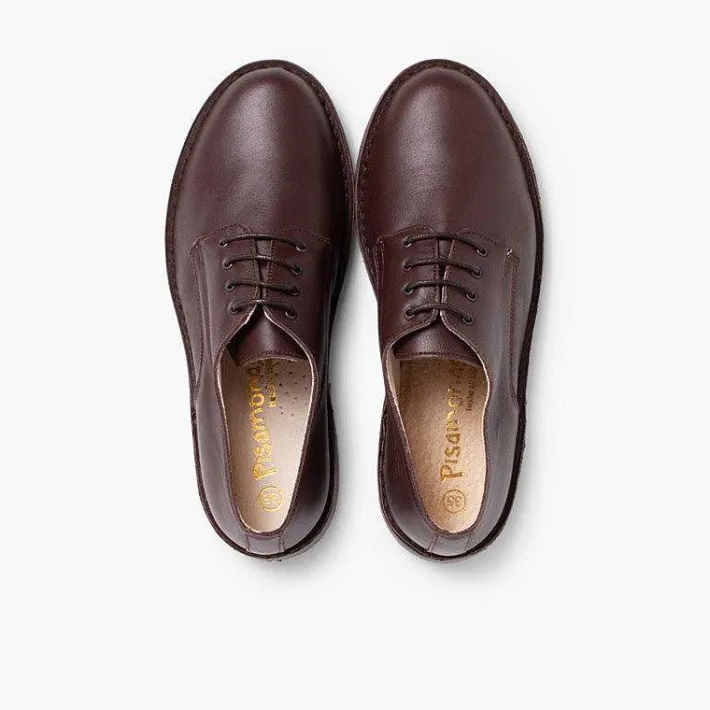 Pisamonas Brogues And Bluchers>Blucher-Style Children'S Leather Shoes