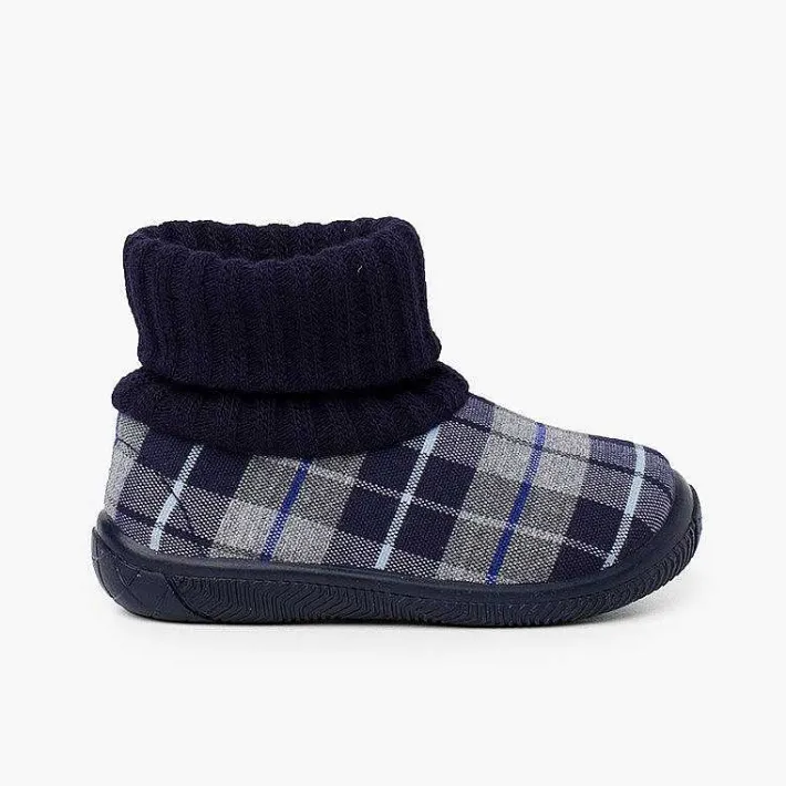 Pisamonas Slippers>Boot Slippers With Wool Sock Collar