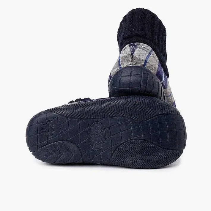 Pisamonas Slippers>Boot Slippers With Wool Sock Collar