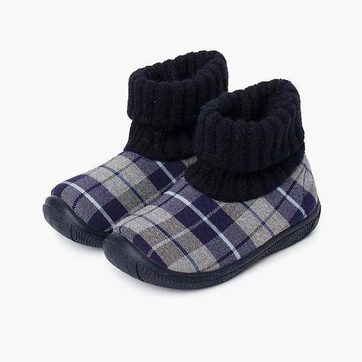 Pisamonas Slippers>Boot Slippers With Wool Sock Collar