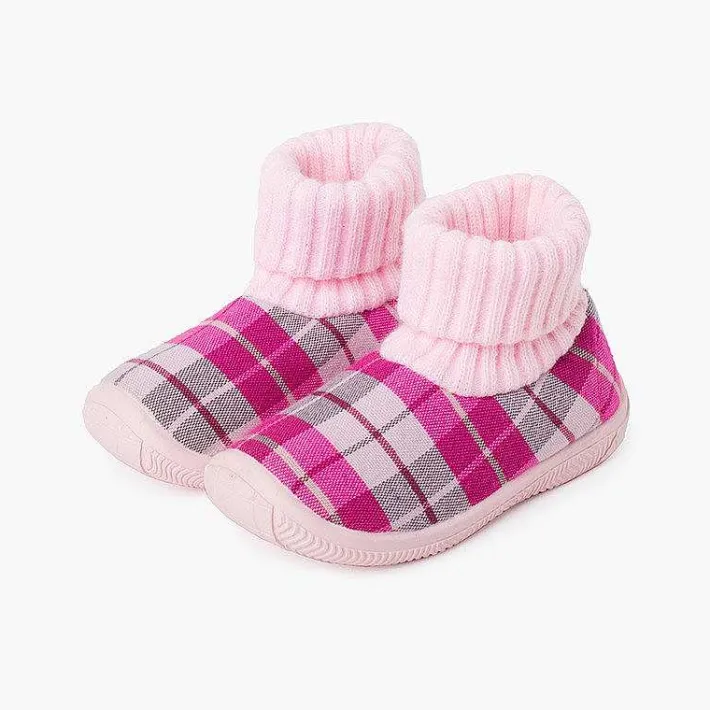 Pisamonas Slippers>Boot Slippers With Wool Sock Collar