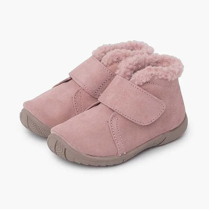 Pisamonas Boots>Boot With Lamb'S Wool Collar And Pull-On Strap