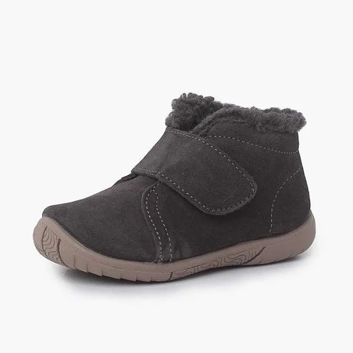 Pisamonas Boots>Boot With Lamb'S Wool Collar And Pull-On Strap
