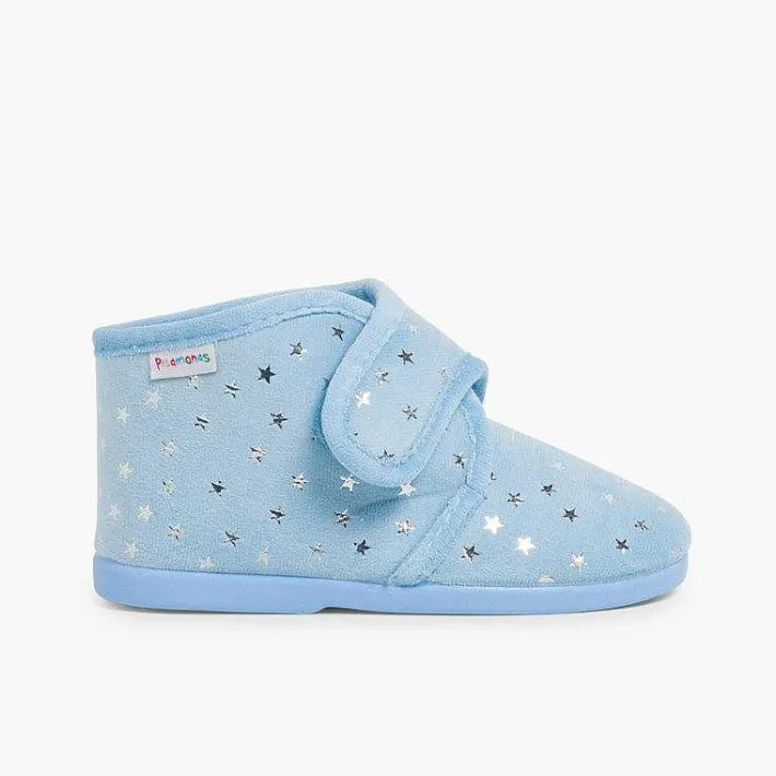 Pisamonas Slippers>Bootie Slippers With Little Stars