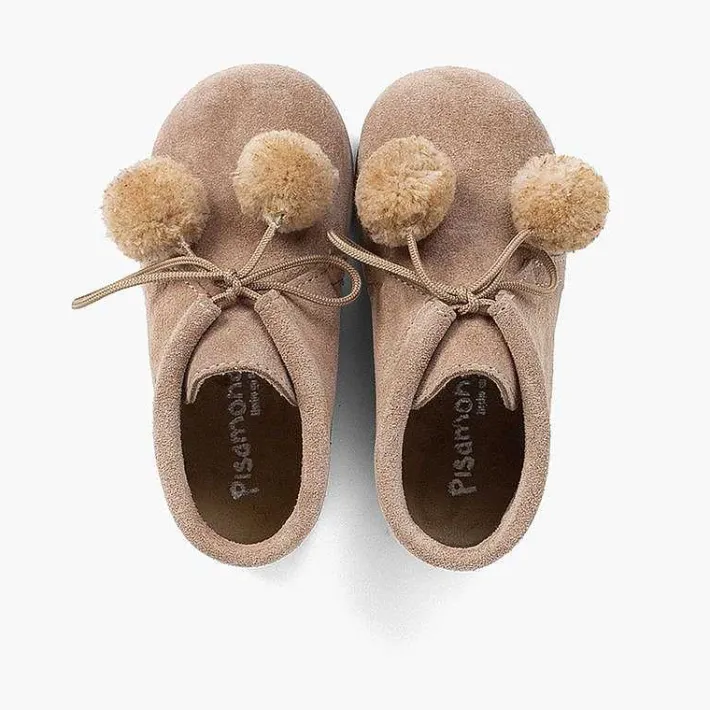 Pisamonas Boots>Booties With Pompoms For Boys And Girls