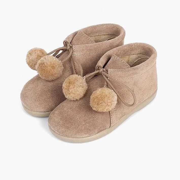 Pisamonas Boots>Booties With Pompoms For Boys And Girls